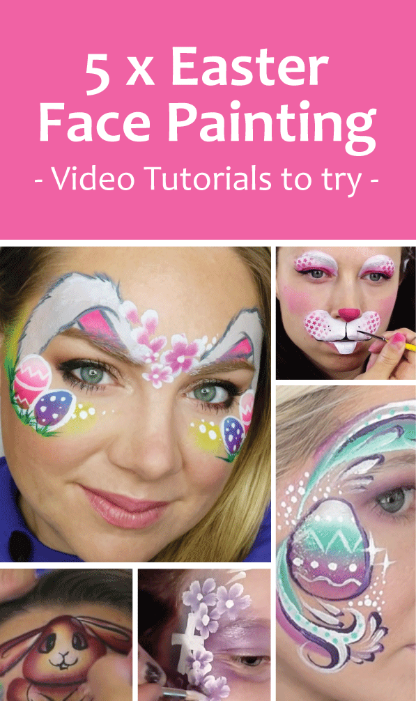 5 easy easter face paint tutorials