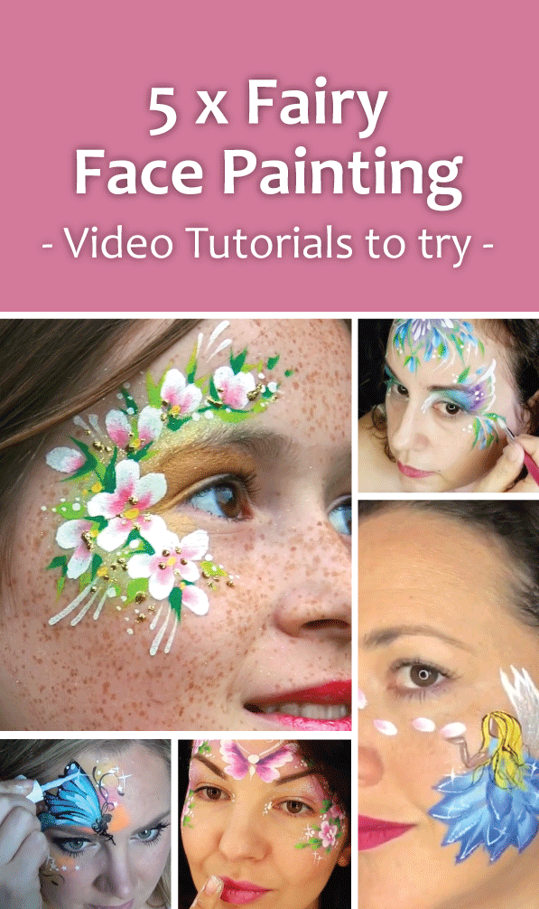 Fairy Princess Face Paint Tutorial - U Create  Fairy face paint, Princess face  painting, Girl face painting