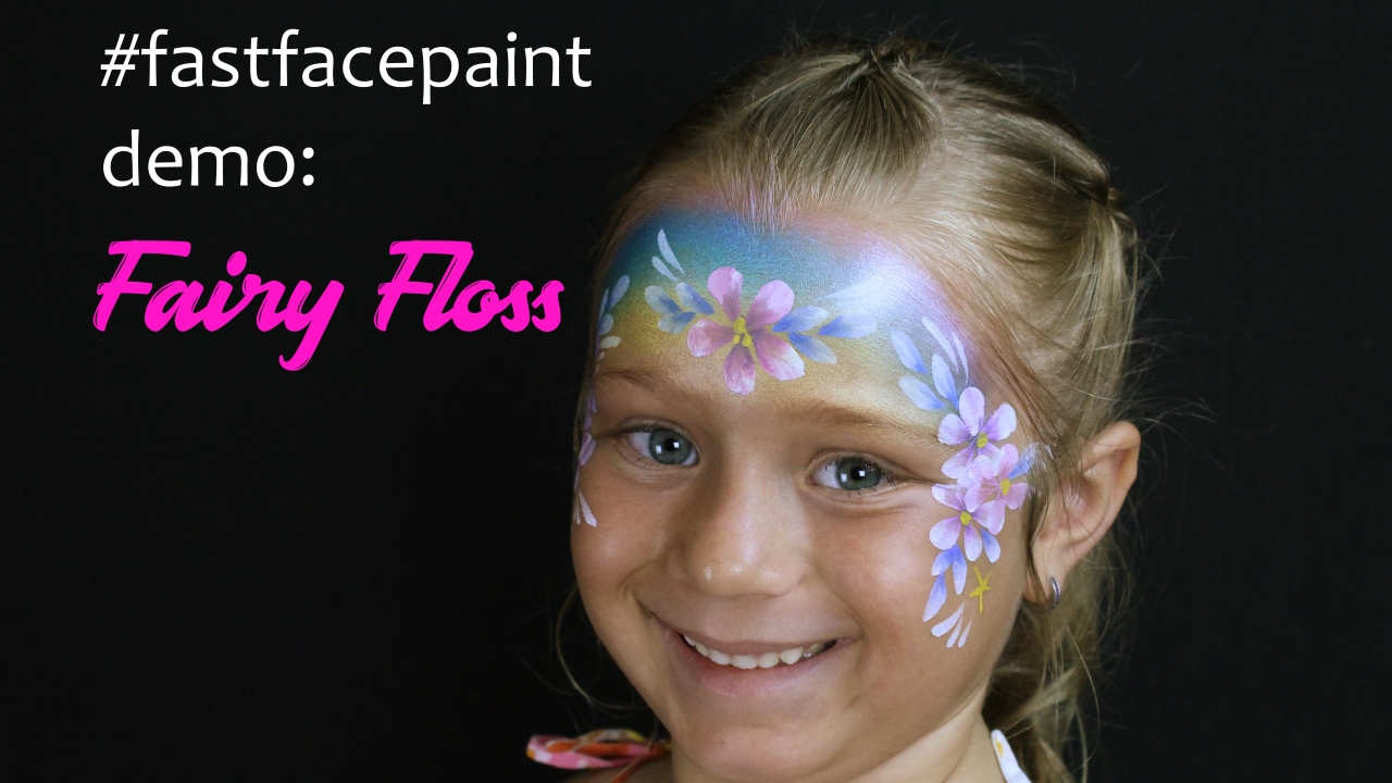 face paint fairy floss
